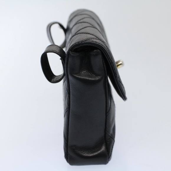 CHANEL Bicolole Chain Waist bag Lamb Skin Black CC Auth ar10853B - Picture 3 of 16